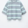 Oversized Striped Cotton T-Shirt