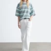 Oversized Striped Cotton T-Shirt