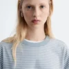 Oversized Striped Cotton T-Shirt
