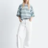 Oversized Striped Cotton T-Shirt