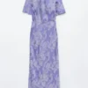 Paisley Viscose Maxi Dress