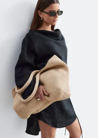 Paper Straw Tote Bag