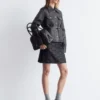 Patch-Pocket Leather Jacket