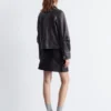 Patch-Pocket Leather Jacket