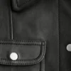 Patch-Pocket Leather Jacket