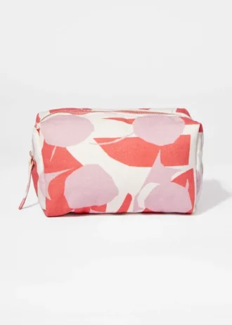 Pink Noon Canvas Beauty Pouch