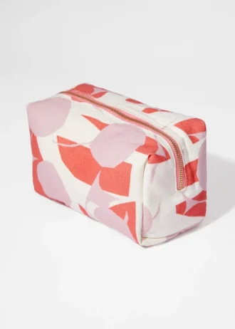 Pink Noon Canvas Beauty Pouch