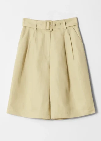 Pleated Bermuda Shorts