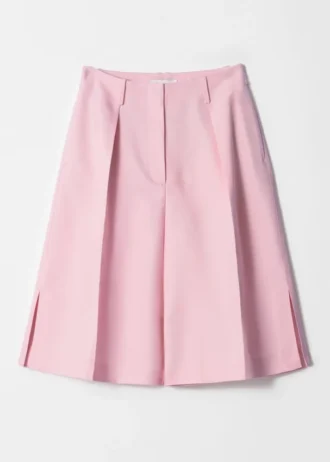 Pleated Bermuda Shorts
