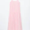 Pleated Bodice Maxi Dress