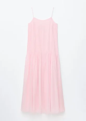 Pleated Bodice Maxi Dress