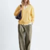 Pleated Cotton Trousers