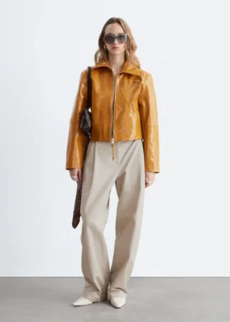 Pleated Cotton Trousers