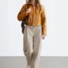 Pleated Cotton Trousers