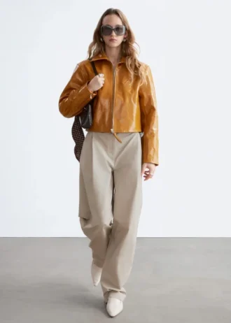 Pleated Cotton Trousers