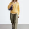 Pleated Cotton Trousers