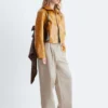 Pleated Cotton Trousers