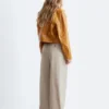 Pleated Cotton Trousers