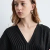 Pleated Dolman Midi Dress