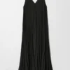 Pleated Maxi Dress