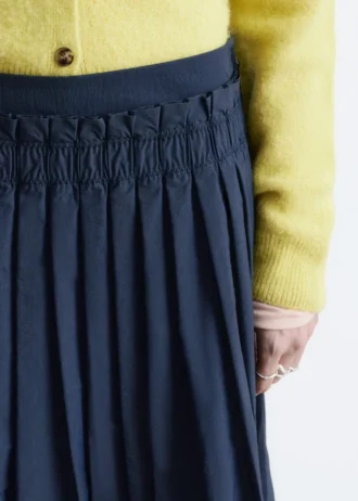 Pleated Midi Skirt