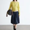 Pleated Midi Skirt