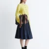 Pleated Midi Skirt