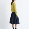 Pleated Midi Skirt