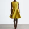 Pleated Mini Dress