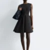 Pleated Mini Dress
