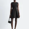 Pleated Mini Dress