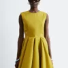 Pleated Mini Dress