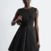 Pleated Mini Dress
