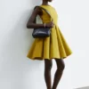 Pleated Mini Dress