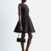 Pleated Mini Dress