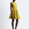 Pleated Mini Dress