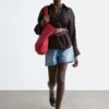 Pleated-Waist Linen Shirt