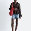 Pleated-Waist Linen Shirt