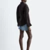 Pleated-Waist Linen Shirt