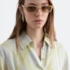 Pleated Waist Shirt Dress
