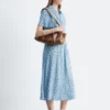 Pleated Waist Shirt Dress