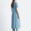 Pleated Waist Shirt Dress