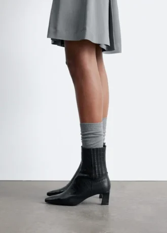 Pointed-Toe Ankle Boots