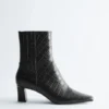 Pointed-Toe Ankle Boots