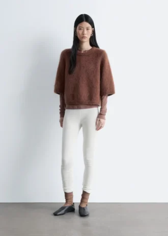 Pointelle-Knit Leggings