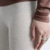 Pointelle-Knit Leggings