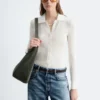 Pointelle Rib Polo Shirt