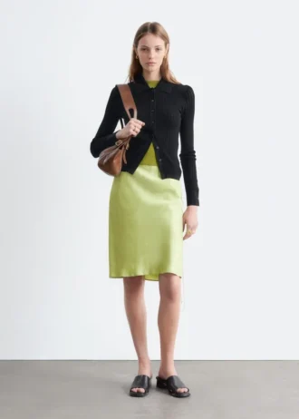 Pointelle Rib Polo Shirt