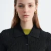 Pointelle Rib Polo Shirt