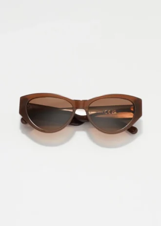 Polarized Cat-Eye Acetate Sunglasses